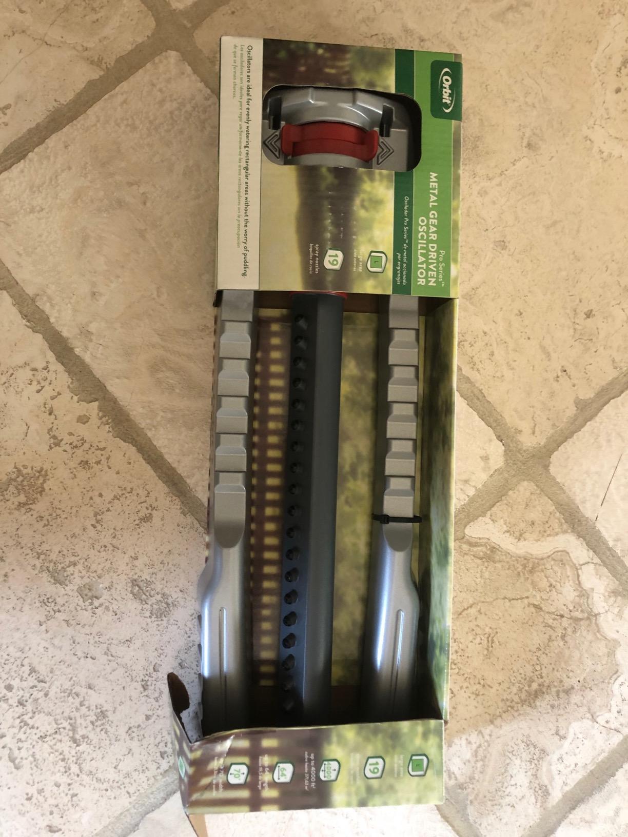 Orbit 56281 Oscillating Water Sprinkler for Lawn and Garden with Metal Base and Custom Pattern Dial (Waters up to 4,000 Square Feet) customer photo 1