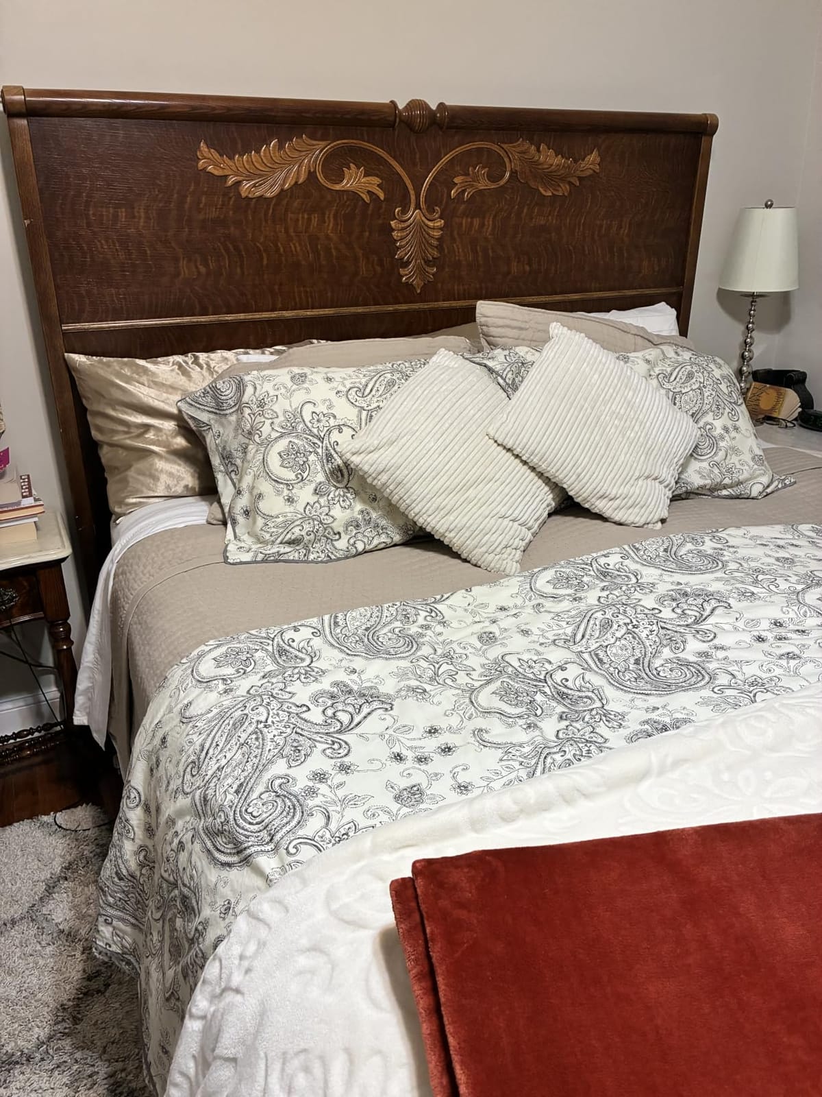 KASENTEX Oversized King Quilt Set 112x106, Soft Washed 3-Layer Lightweight | Thin 3-season quilt set for spring, summer and fall, minimalist Nordic design, 1 quilt + 2 shams, Cream White customer photo 2