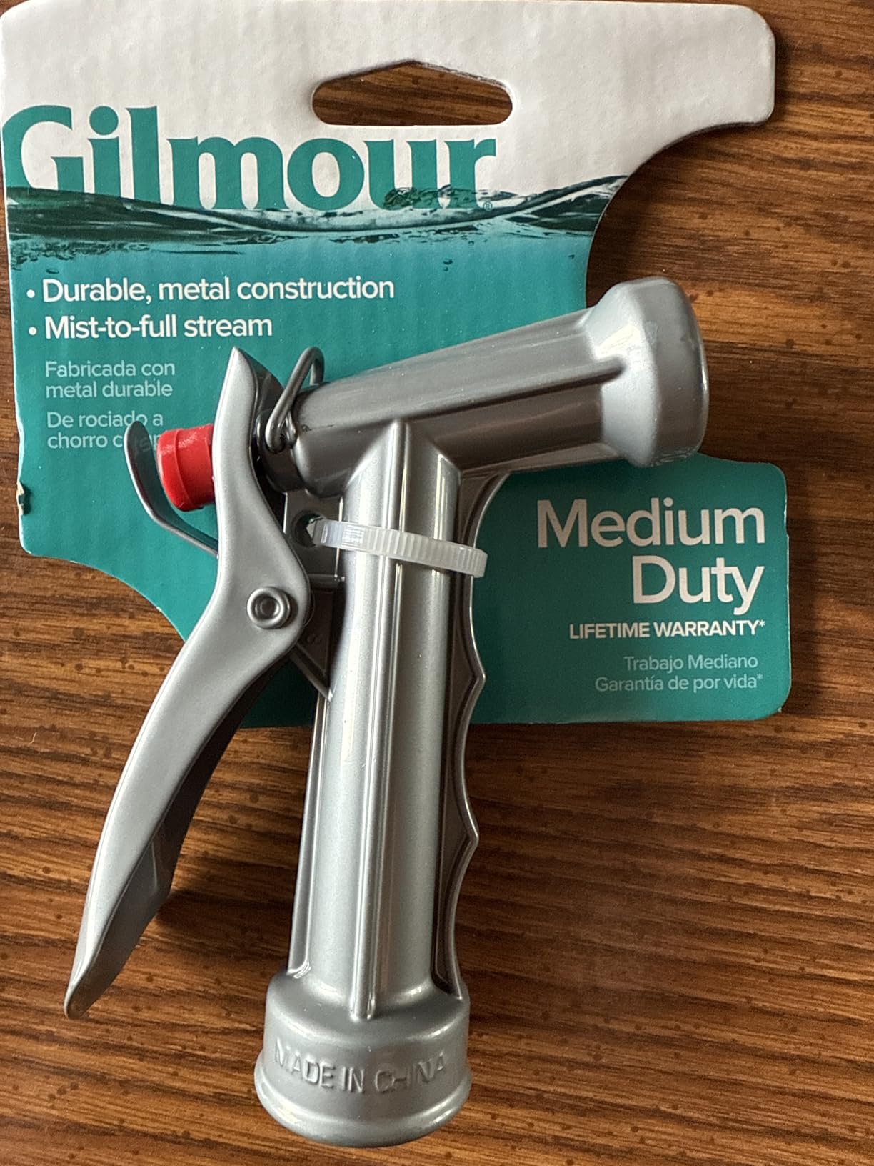 Gilmour Solid Metal Hose Spray Nozzle with Threaded Front - Garden Watering - 573TF, 4 Pack customer photo 1