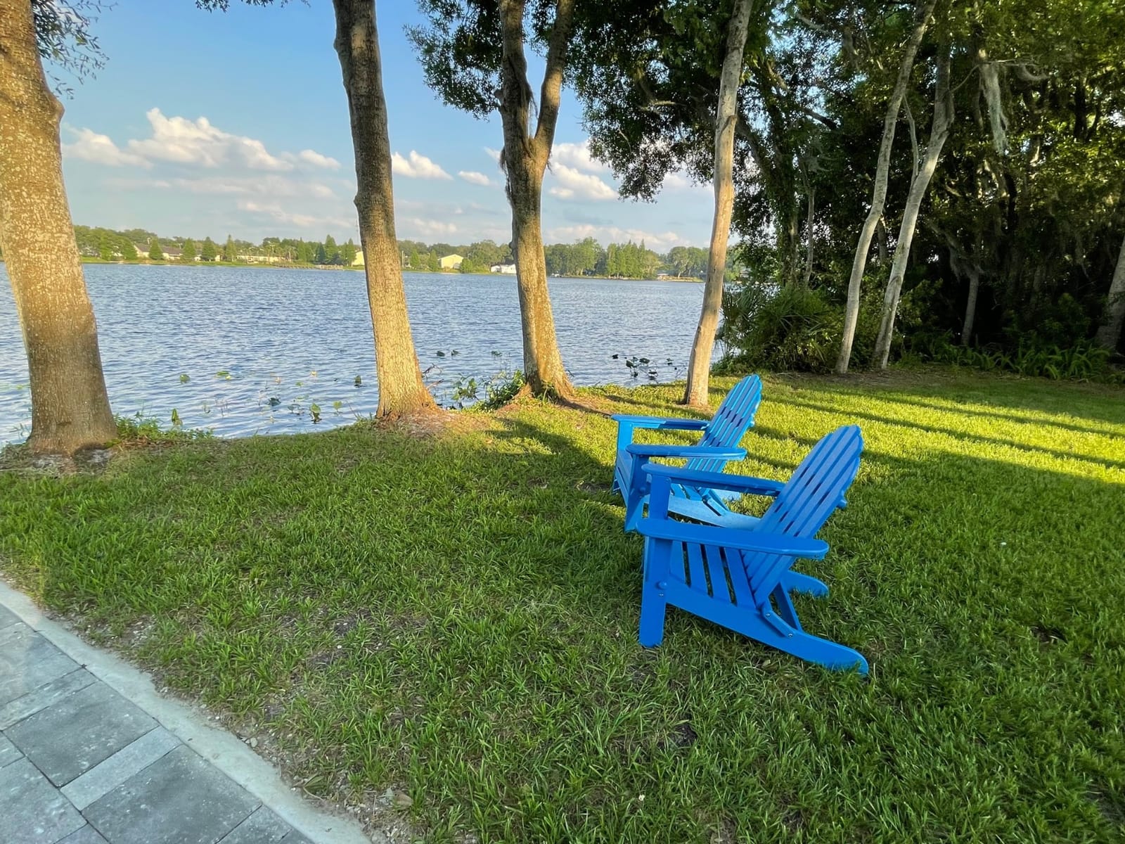 POLYWOOD AD5030NV Classic Folding Adirondack Chair, Navy customer photo 2