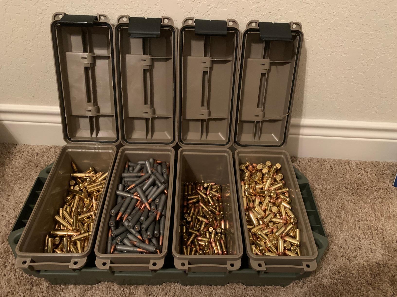 MTM AC5C 5-Can Ammo Crate Mini, Convenient size, Store 650 rounds of 9mm bulk ammo, Stackable, easy carry and transport of multi-caliber ammo, Rugged tactical carrying crate customer photo 1