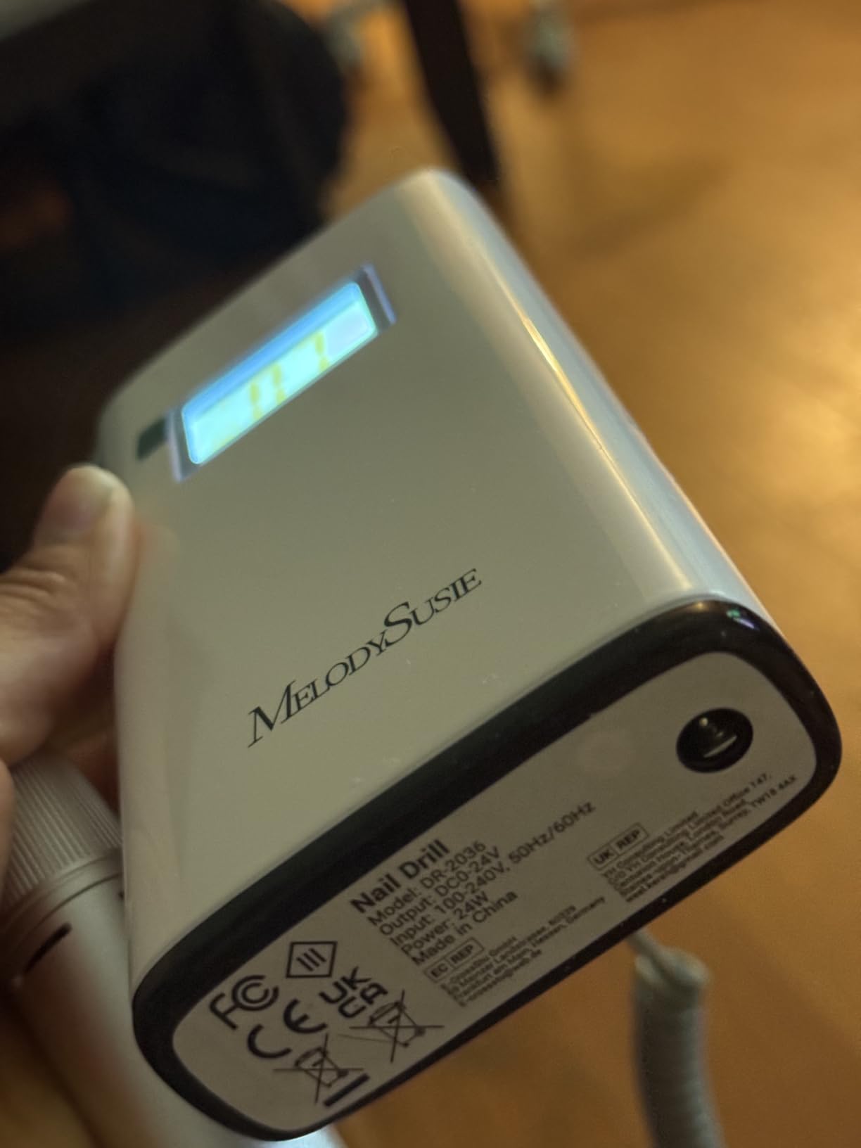 MelodySusie Portable Clip-On Nail Drill SC320H for Gel Removal & Nail Prep customer photo 2
