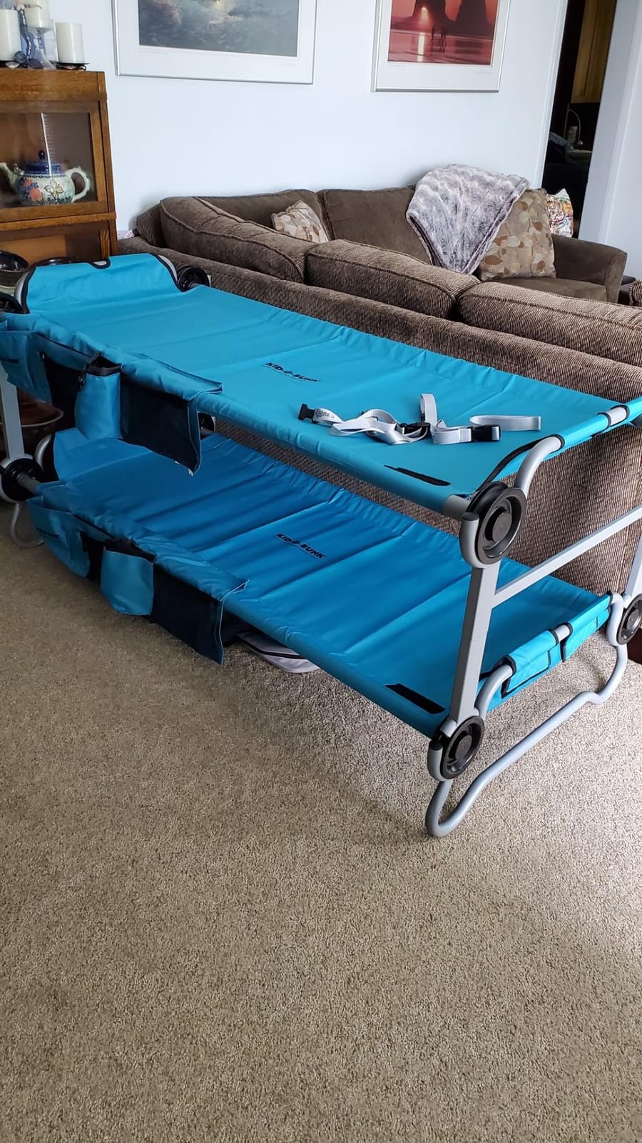 Disc-O-Bed Youth Double Cot Kid-O-Bunk w/ 200 Pound Capacity & Carry Bags customer photo 1