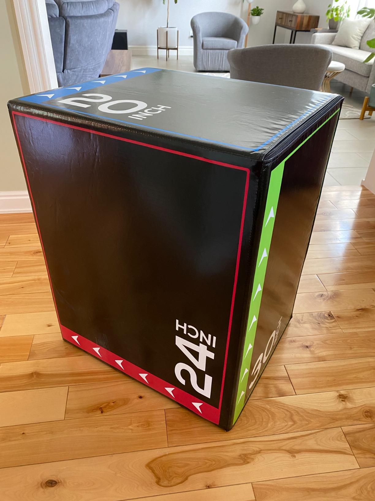 BalanceFrom 3-in-1 Foam Plyometric Jump Box for Home Gym with Multiple Height Options – Versatile Plyo with Non-Slip Surface for Strength, HIIT, Step-Ups, and Agility Training customer photo 2
