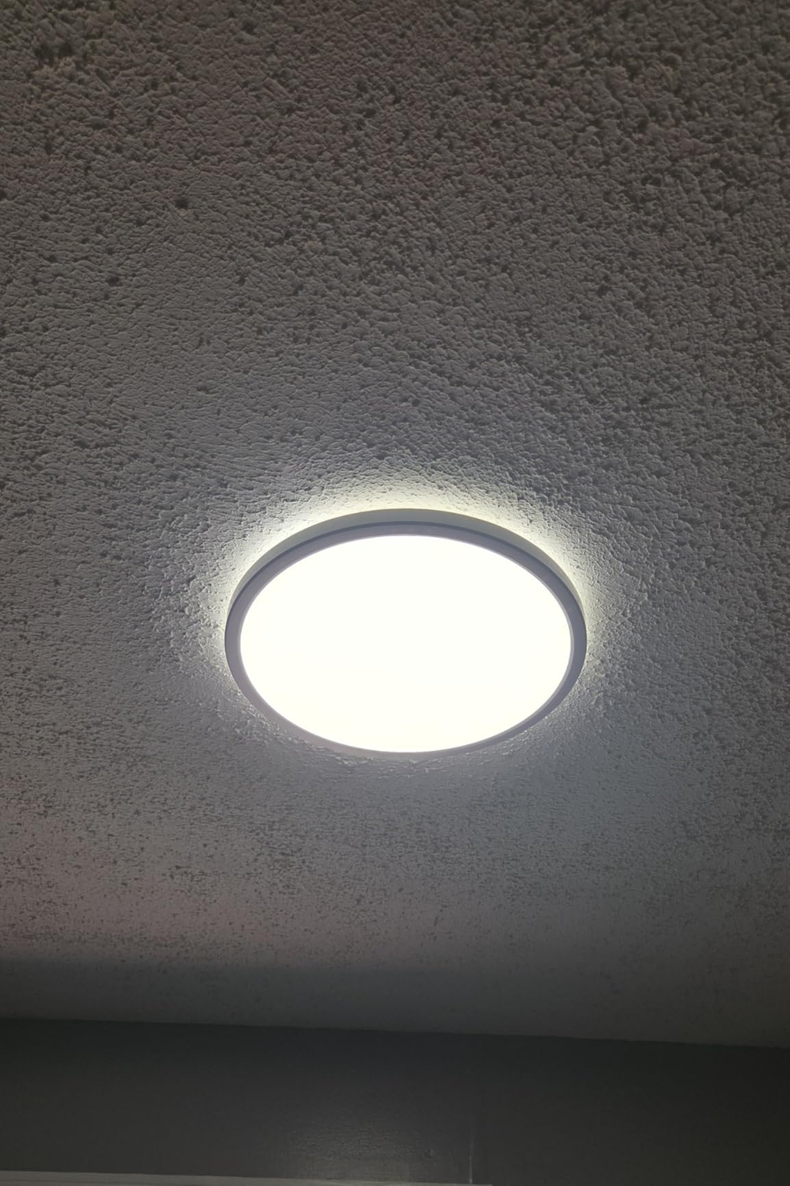 TALOYA 12 Inch Flush Mount Ceiling Light, 20W 5CCT Selectable, 3000K-6500K Ultra-Thin Edge-Lit LED Ceiling Light Fixture for Bedroom, Kitchen, Laundry, Closet Room, 100-240V Compatible, White customer photo 1