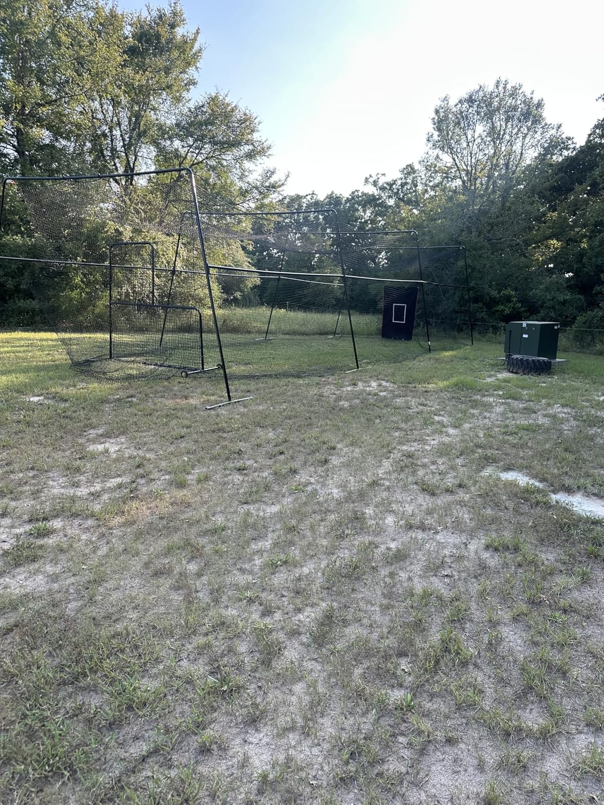 Skywalker Sports 40 Foot Competitive Batting Cages for Backyard or Indoor Baseball and Softball Collapsible Black Frame and Net customer photo 2