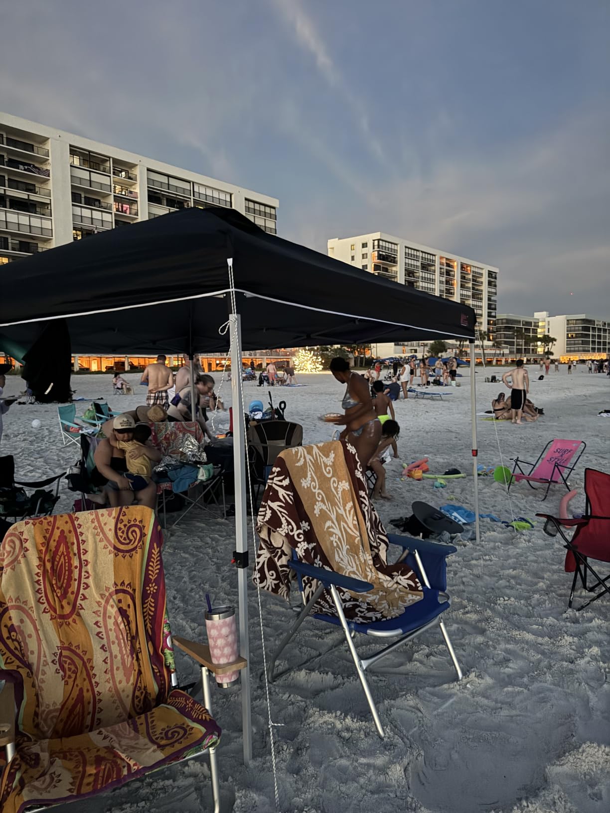 MASTERCANOPY 10x10 Durable Pop Up Canopy Tent with Roller Bag, Black | One Person Setup, Outdoor Portable Canopy Instant Shelter, Vented Top, 4 Sandbags, 4 Ropes, 8 Stakes, Beach/Camping/Market customer photo 2