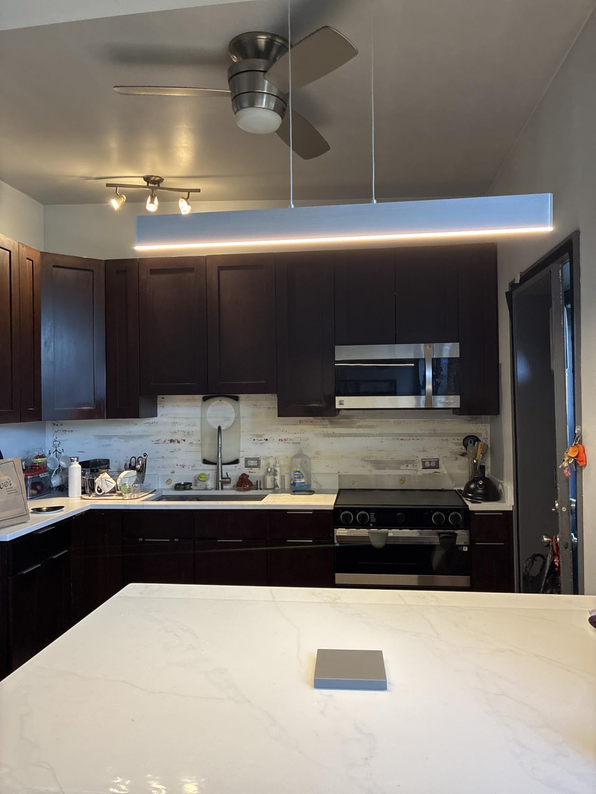 JONATHAN Y Draper 1-Light LED Linear Pendant 40