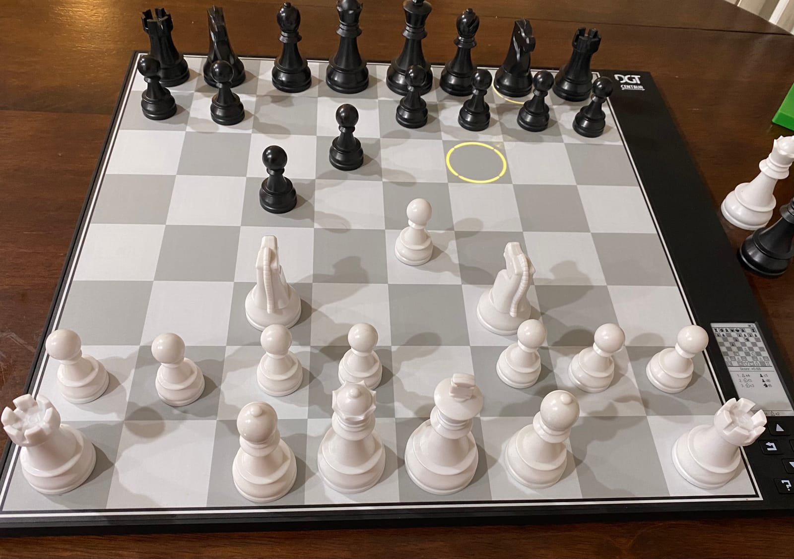 Dgt Centaur 40 x 40cm Chess Computer | LED move indicators, weighted pieces, e-paper display, rechargeable power customer photo 1