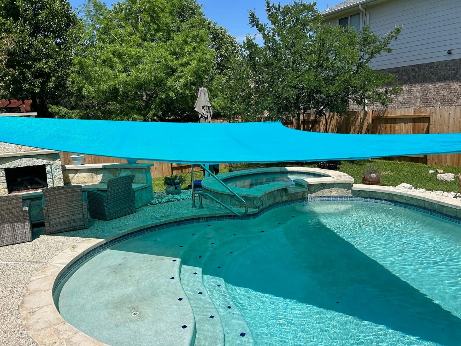 ColourTree 32' x 32' x 32' Beige Triangle CTAPT32 Sun Shade Sail Canopy Mesh Fabric UV Block UPF50 & Commercial Heavy Duty 190 GSM - 3 Years Warranty (We Make Custom Size) customer photo 1
