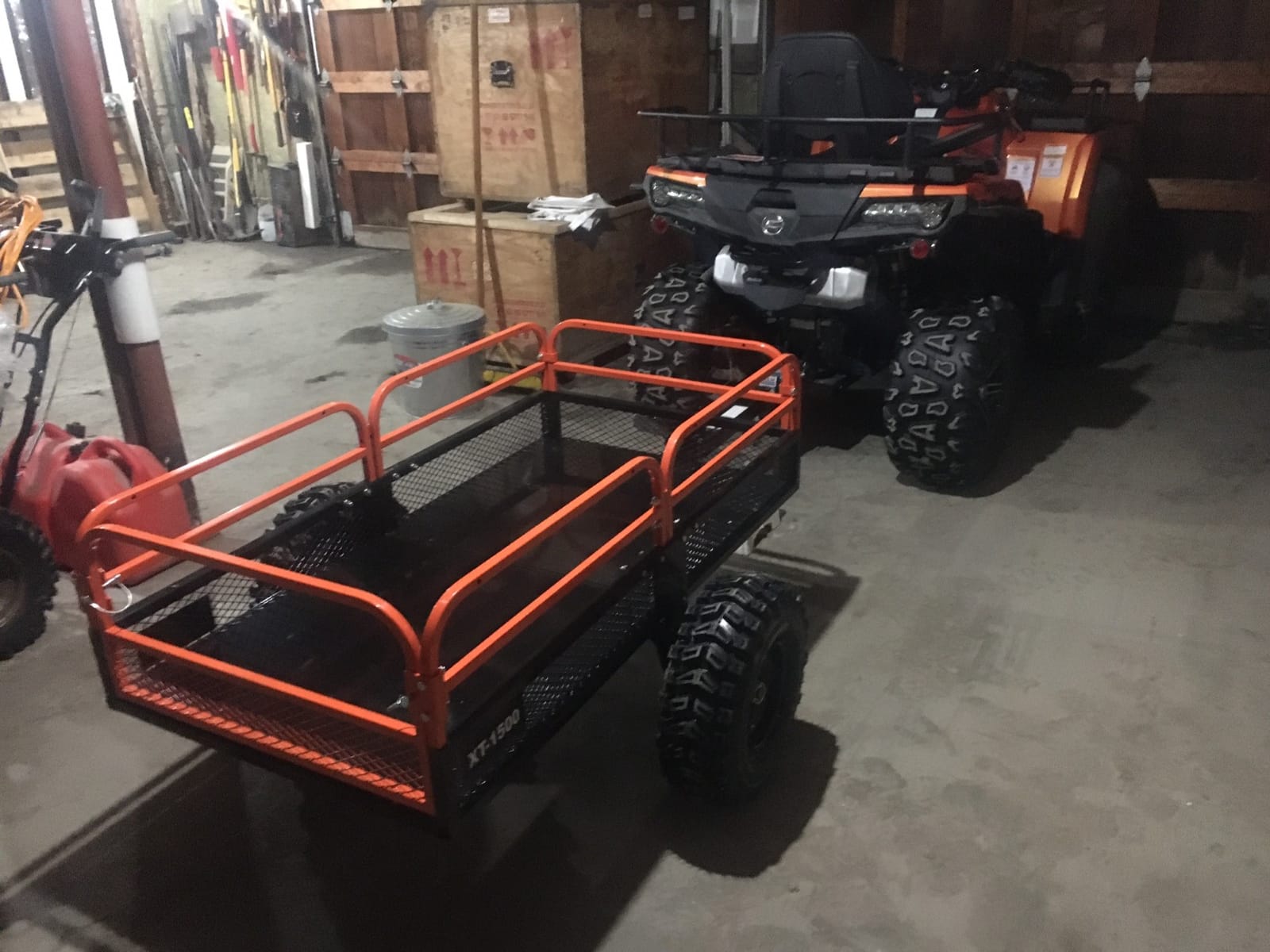 Impact IMPLEMENTS 1500lb ATV/UTV/Tractor Trailer with Solid Steel Floor, Aggressive Tires, & Pivoting Tongue customer photo 1