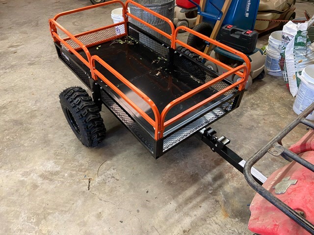 Impact IMPLEMENTS 1500lb ATV/UTV/Tractor Trailer with Solid Steel Floor, Aggressive Tires, & Pivoting Tongue customer photo 2