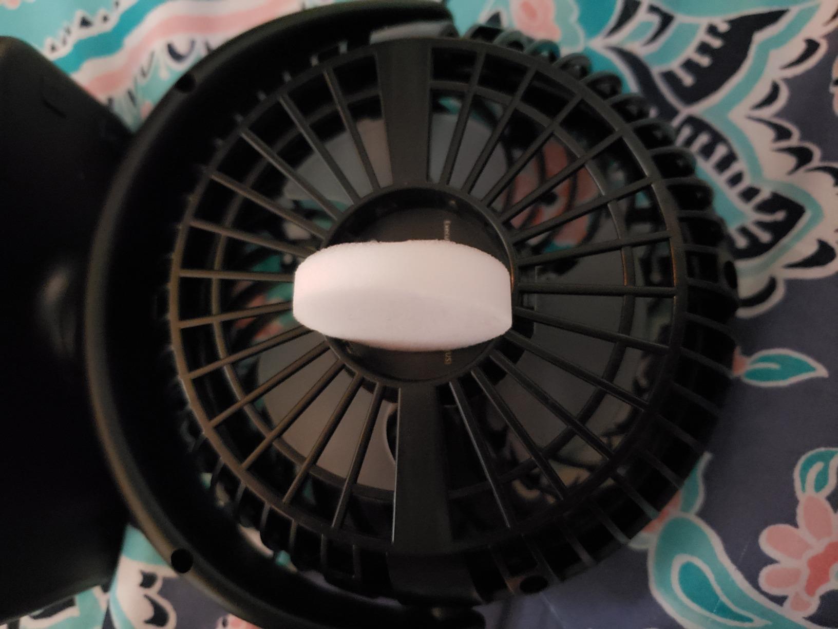 Portable Camping Fan, Small Tent Fan with Hanging Hook, 40 Working Hours Rechargeable USB Battery Fan with LED Lights for Desk, Bedroom, Travel & Emergency Kit customer photo 2