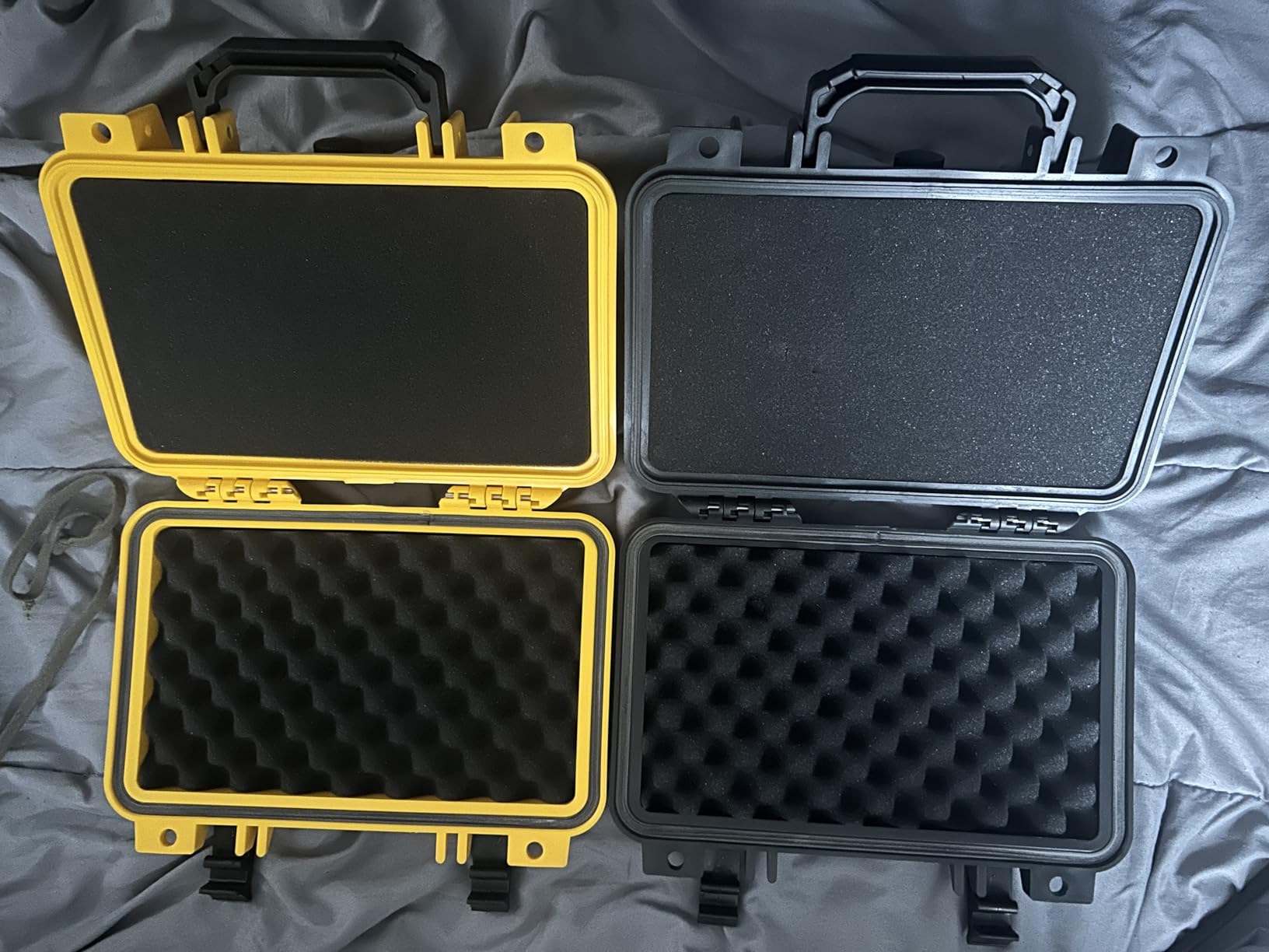 MEIJIA Portable All Weather Waterproof Protective Hard Case, Small Camera Case, Dry Case with Customizable Foam, Fit Use of Drones, Camera, Equipments, 11.65 x 8.35 x 3.78 inches customer photo 1