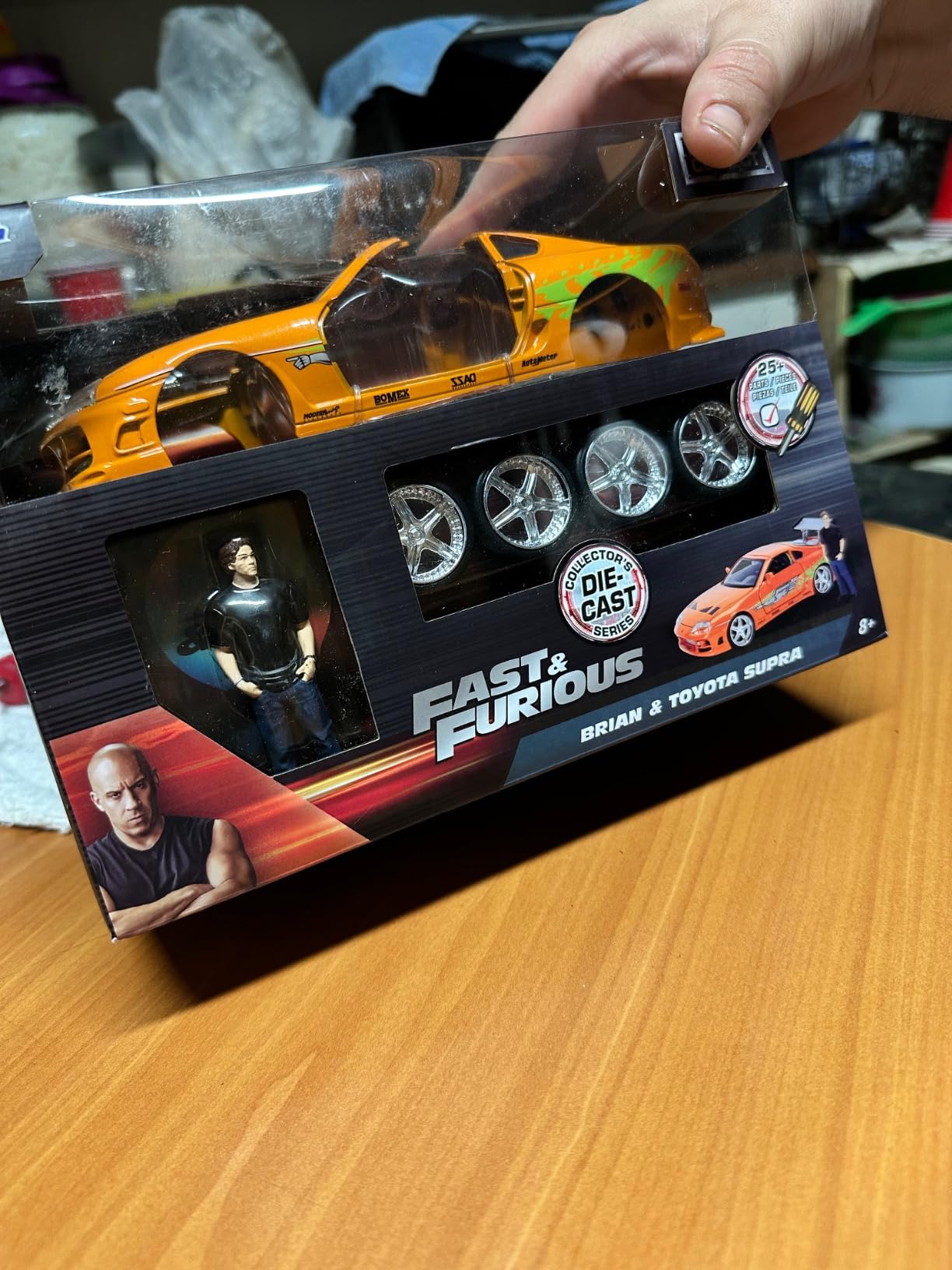 Jada Toys Fast & Furious Brian & Toyota Supra, 1:24 Scale Build n' Collect Die-Cast Model Kit with 2.75