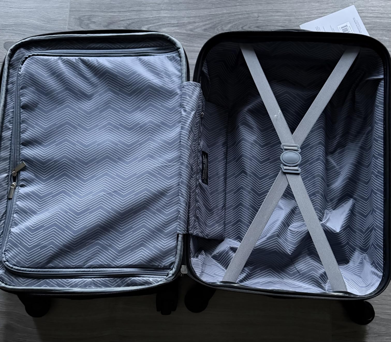 Travelers Club Chicago Hardside Expandable Spinner Luggage, Teal, 3 Piece Set customer photo 1