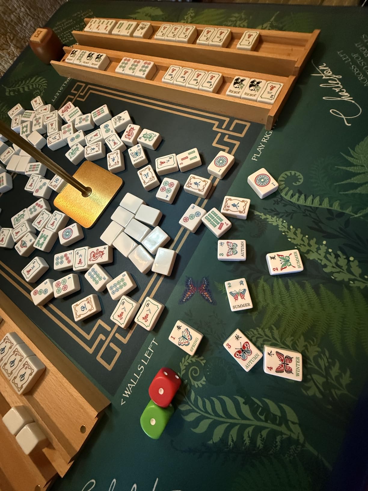 Linda Li New! - American Mahjong Set The Artisan Collection: Butterfly Series - in Black Poppy Soft Bag customer photo 2