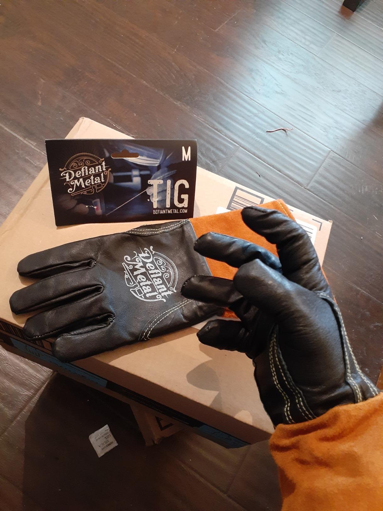 TIG Welding Gloves - Premium Black Goatskin Leather customer photo 1