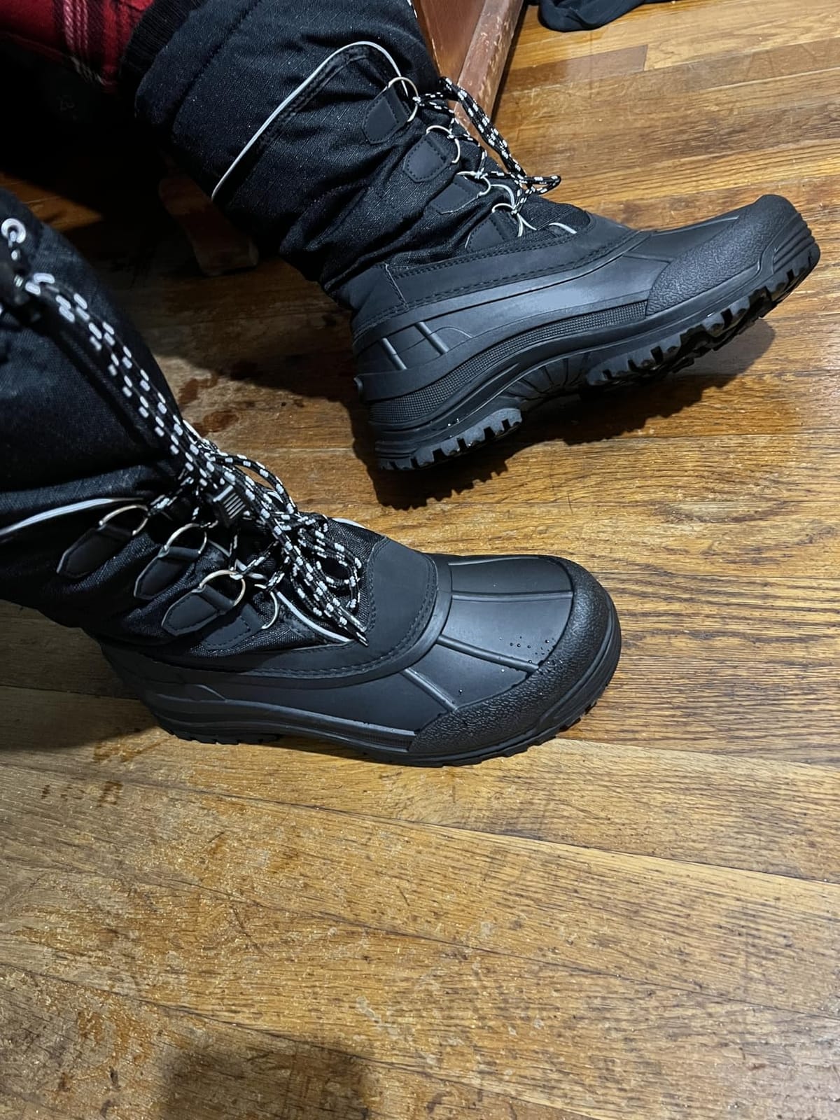 ALEADER Men's Winter Waterproof Insulated Shell Warm Inner Comfortable Outdoor Snow Boots customer photo 2