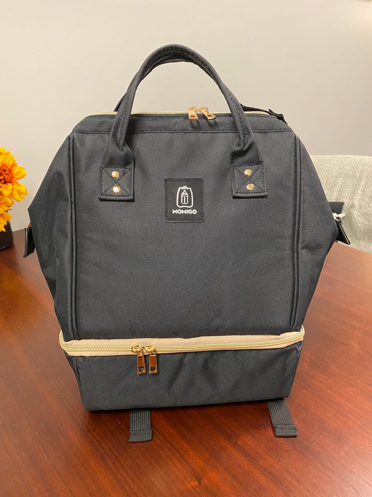 Breast Pump Backpack - Cooler and Moistureproof Bag Double Layer for Mother Outdoor Working Backpack with USB Charging Port, Large (Grey) customer photo 2