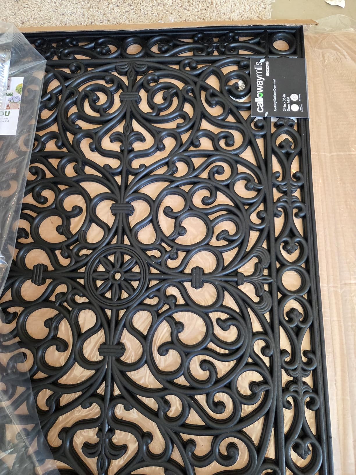 Calloway Mills AZ900223048 Gatsby Rubber Doormat, 30