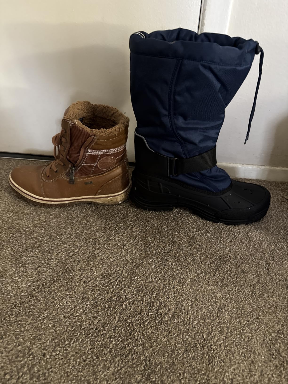 NORTIV 8 Men's Waterproof Winter Snow Boots Insulated | Fur Liner Lightweight Outdoor Tall Boots QUEBEC-M customer photo 1