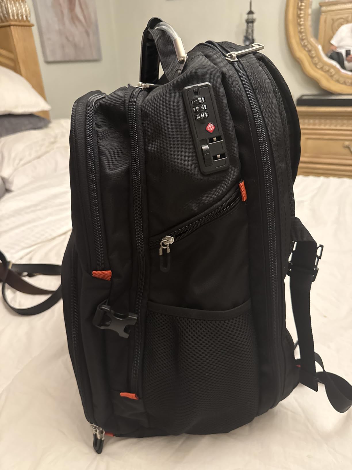 SHRRADOO Extra Large Travel Laptop Backpack for Men, Work College Backpacks | Fit 17 Inch Laptops, with Combination Lock, Carry On Flight Approved, Men Women Business Backpack,Bookbag School Backpack customer photo 2