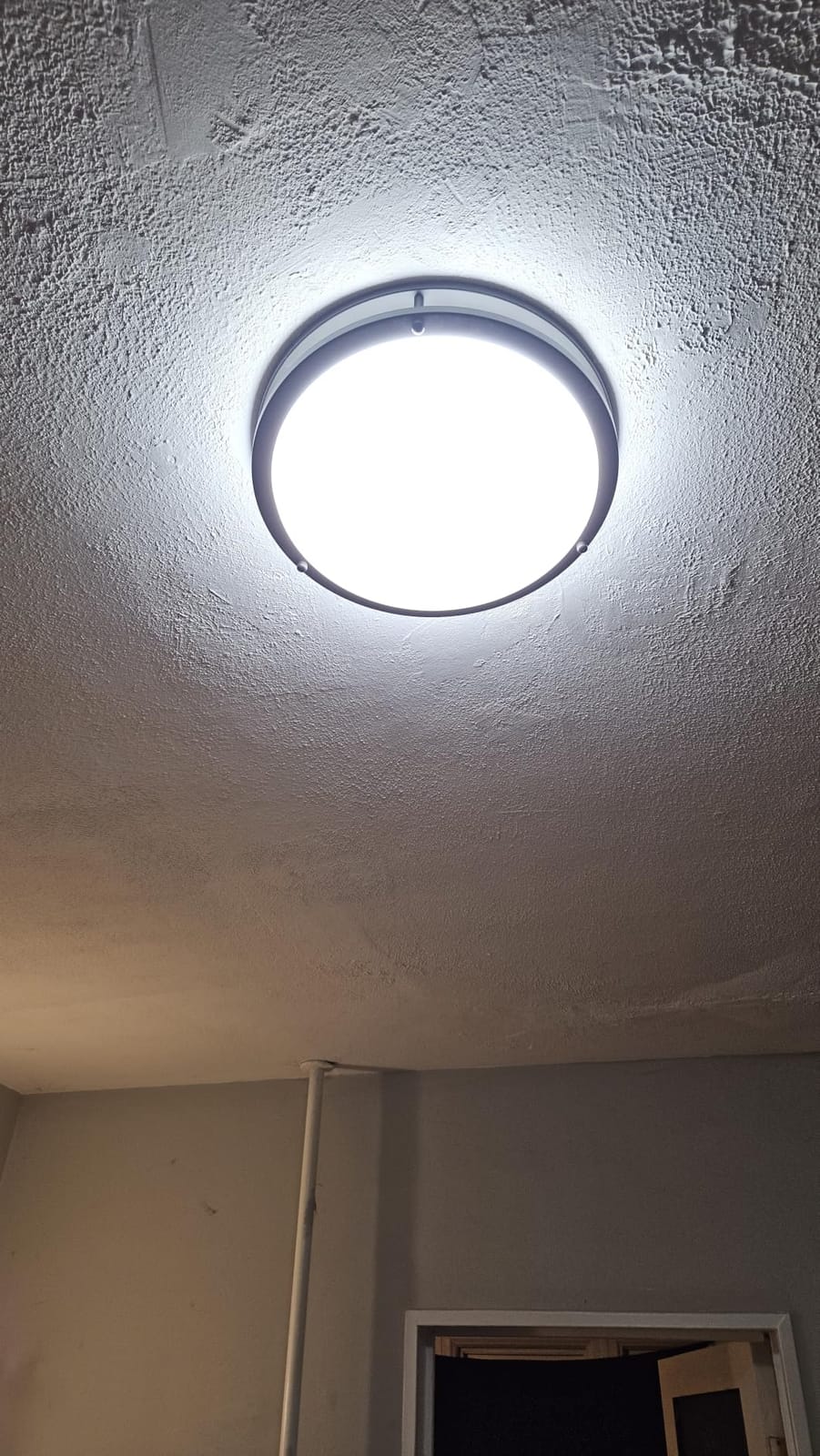 hykolity 10 inch Flush Mount LED Ceiling Light Fixture, 17W, 1100LM, 5CCT 2700K/3000K/3500K/4000K/5000K Adjustable Ceiling Lights, Brushed Nickel Dimmable Lighting for Hallway, Bathroom, Kitchen customer photo 1