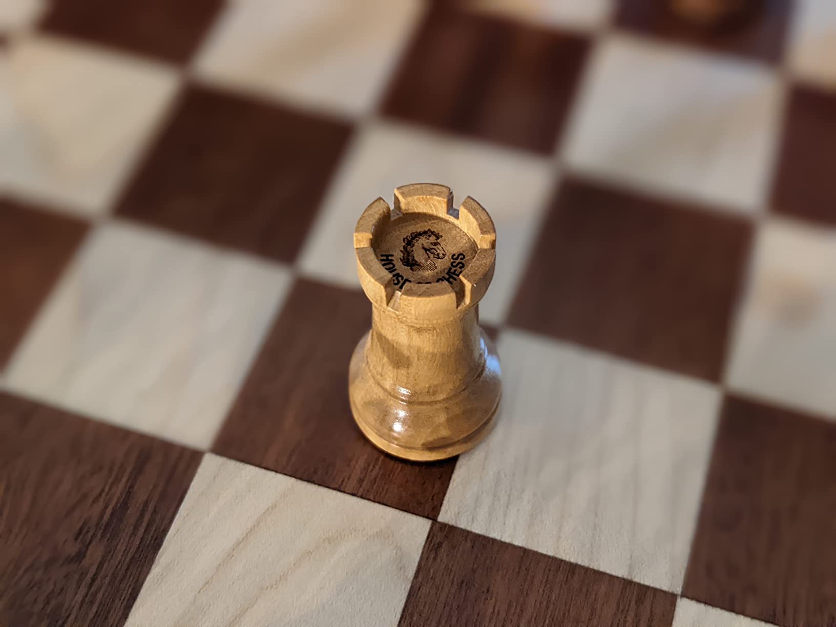Victorian Staunton Golden Acacia Wood Chess Set - 14 x 14 Inches Wooden Folding Chess Board with Algebraic Notation - Wooden Chess Pieces with King Height 3 Inches + 2 Extra Queens customer photo 2