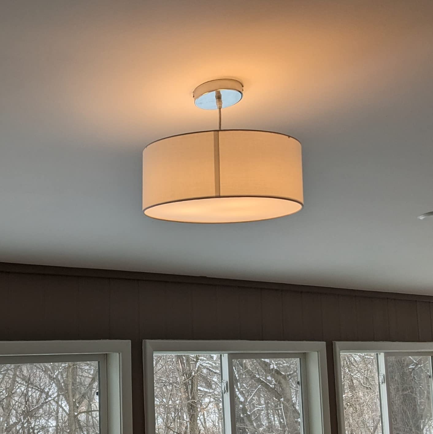 SomSom Modern Fabric Pendant Light, 15