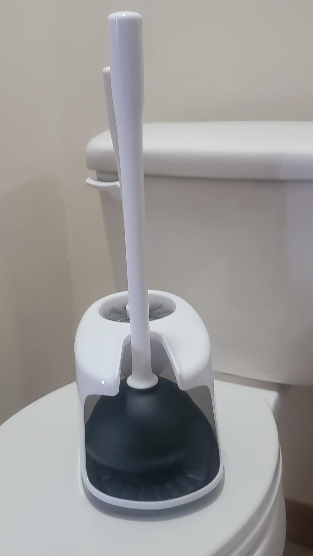 MR.SIGA Toilet Plunger and Bowl Brush Combo for Bathroom Cleaning, Black customer photo 1