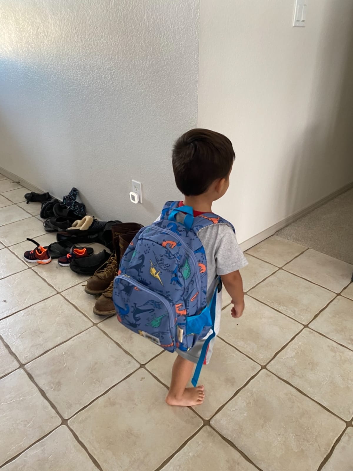 willikiva 3D Dinosaur Backpack Toddler Backpacks for Boys and Girls Kids Backpack Waterproof Preschool Safety Harness Leash (Light Blue) customer photo 2