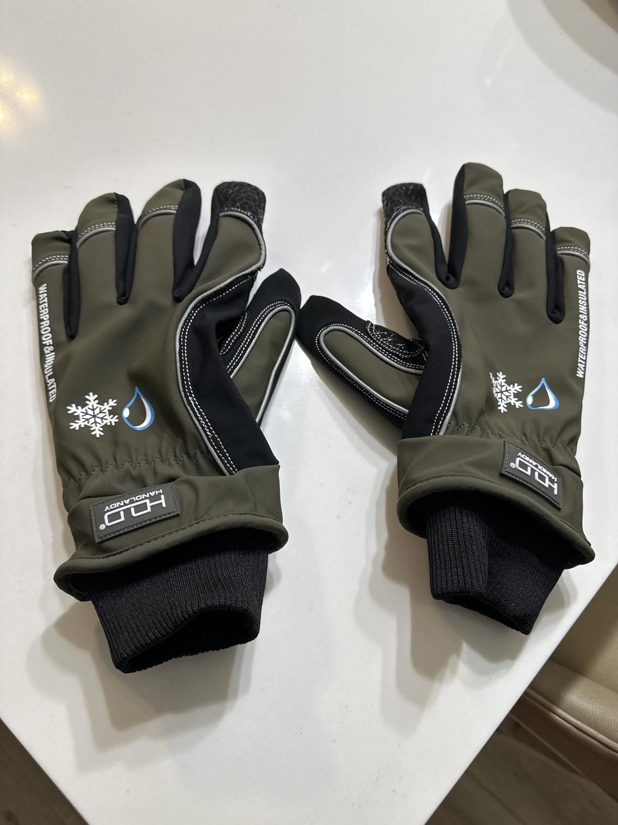 HANDLANDY Winter Work Gloves, 3M Thinsulate Waterproof Insulated Glove for Men Women customer photo 2