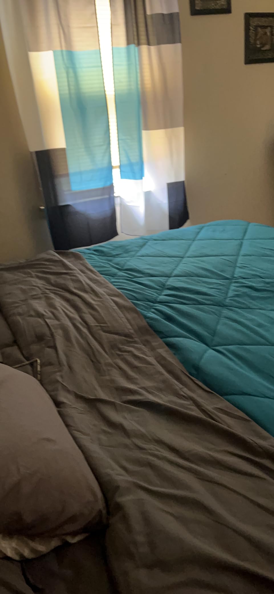 Down Alternative Comforter Blue/Grey Queen Size - All Season Duvet Insert | 88x92 inches, Soft Bed Comforter, Luxury,Hotel,Breathable bedding, Reversible,Winter Summer Warm customer photo 2