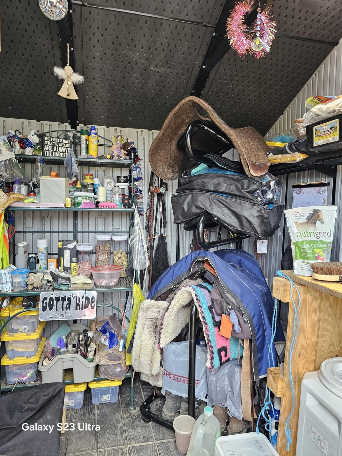 Seny Heavy Duty 3 Tier Rotatable Saddle Rack Stand H68.5 x W30 x D30. customer photo 2