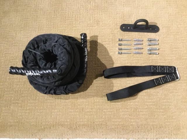 Yes4All Battle Ropes, Workout Rope with Cover, Steel Anchor & Strap Included, Heavy Ropes for Exercise Training - 1.5/2 Inch Diameter, 30, 40, 50 Ft Length customer photo 2