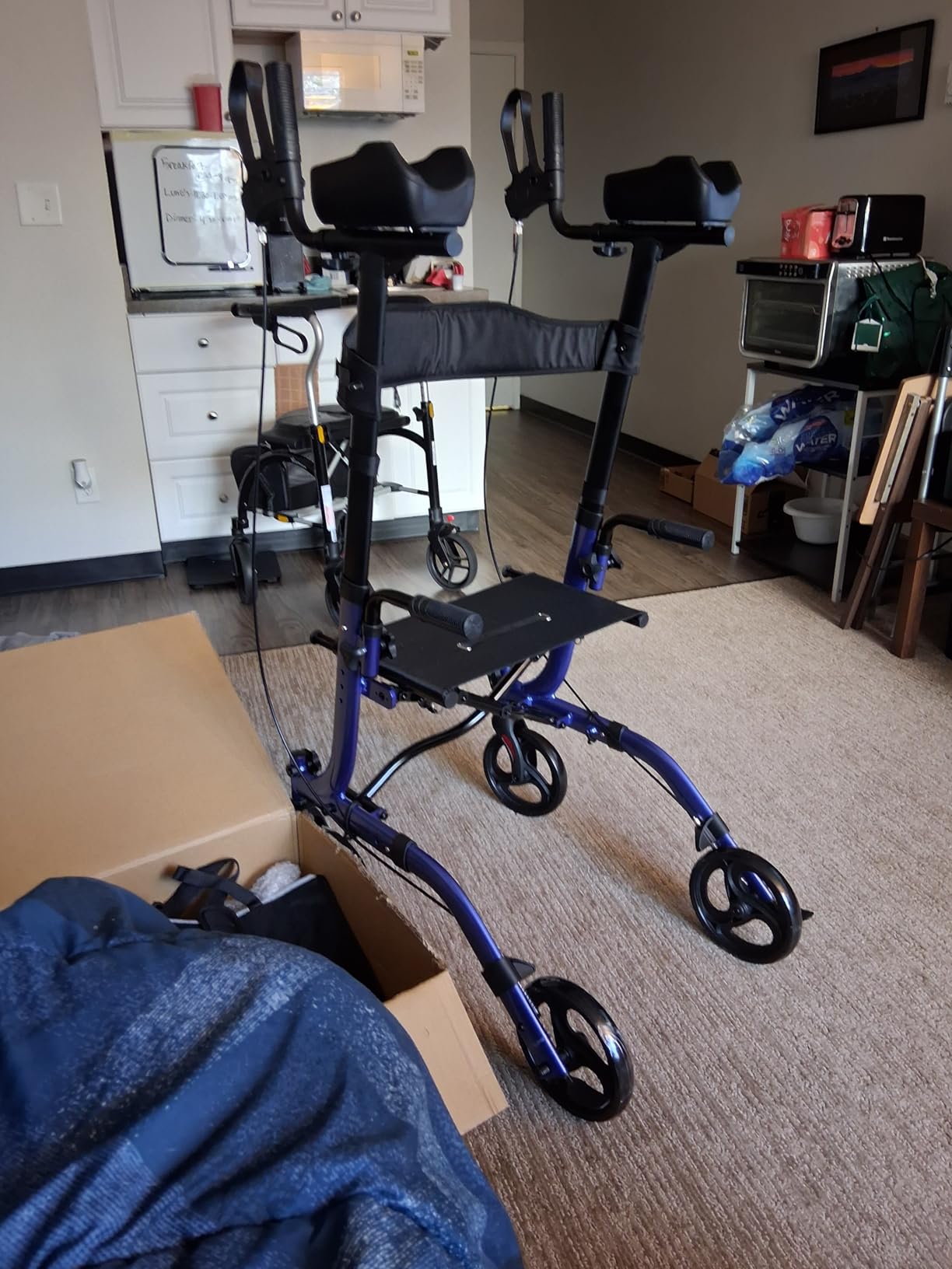 Vive Mobility Upright Walker with Seat - Stand Up Rollator, Arm Rests customer photo 1