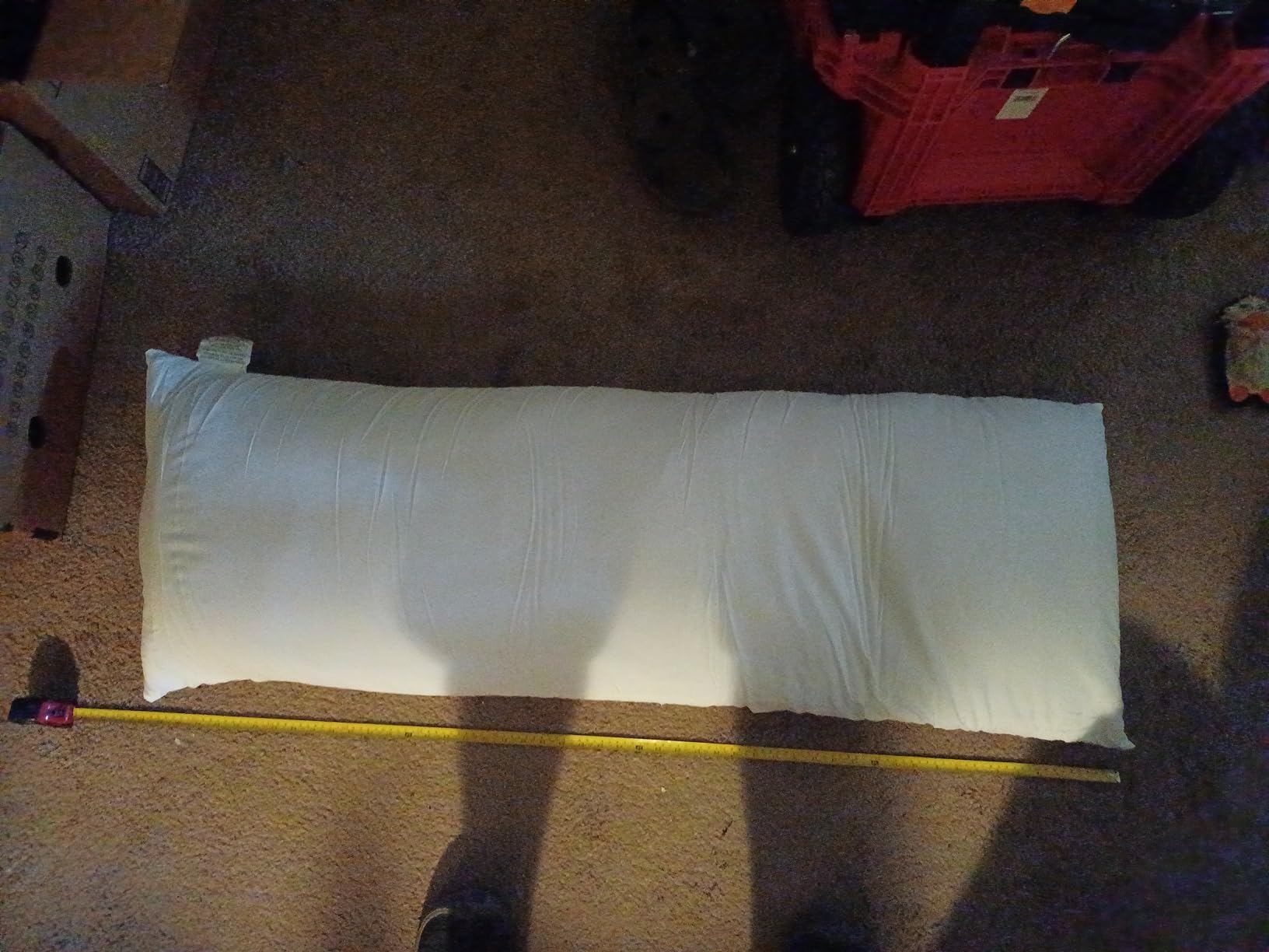 DOWNCOOL Large Body Pillow Insert- Breathable Full Body Pillow for Side Sleeper - Soft Long Bed Pillow for Adults - 20 x 54 inch (White) customer photo 2