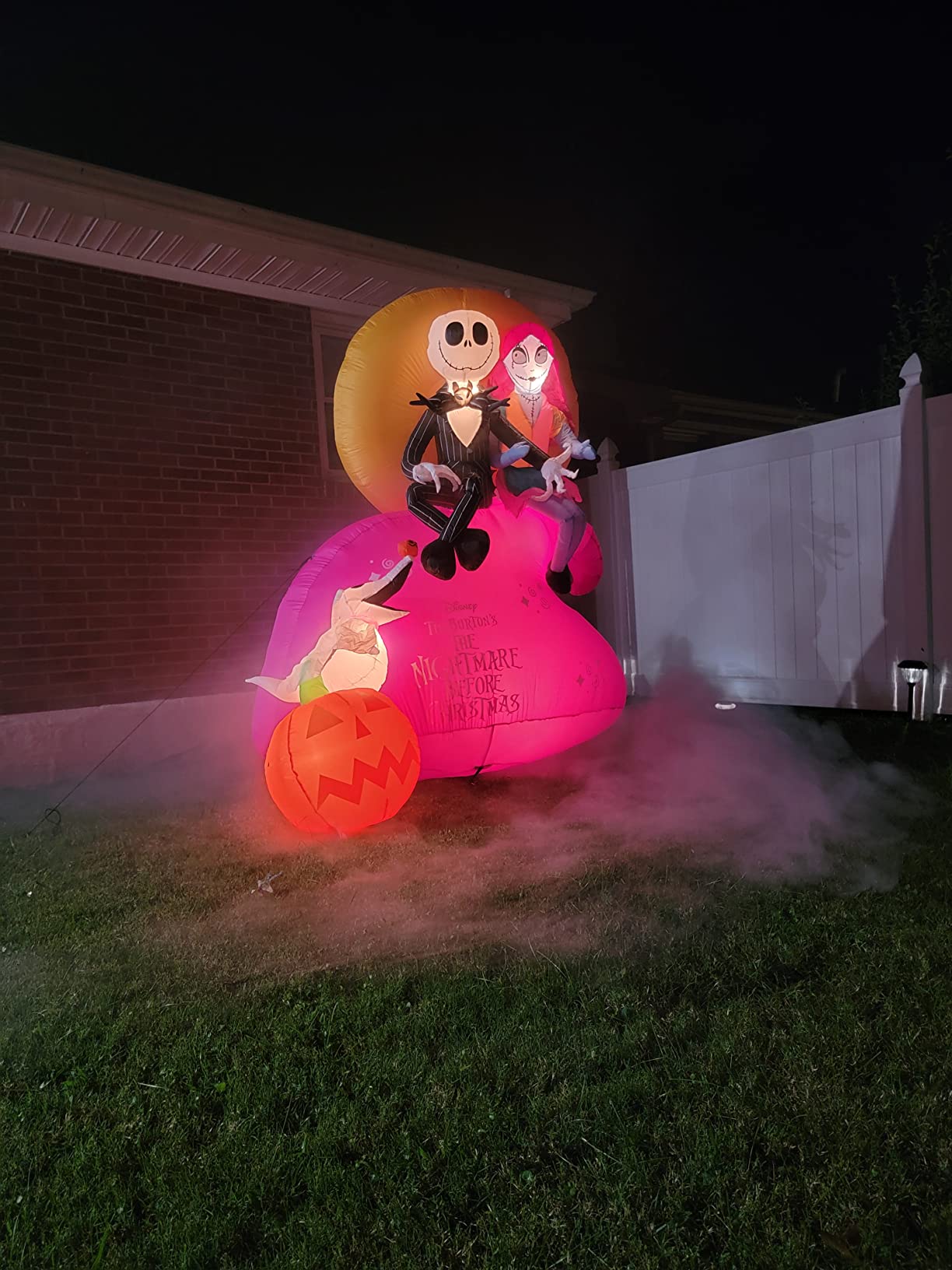 Fog Machine Smoke Machine with LED Lights and 12 Color Light Effects | 2000CFM Smoke Maker, Wired and Wireless Remote Control, 500W Fog Maker for Halloween, Outdoor, Wedding, Parties, DJ Stage customer photo 1