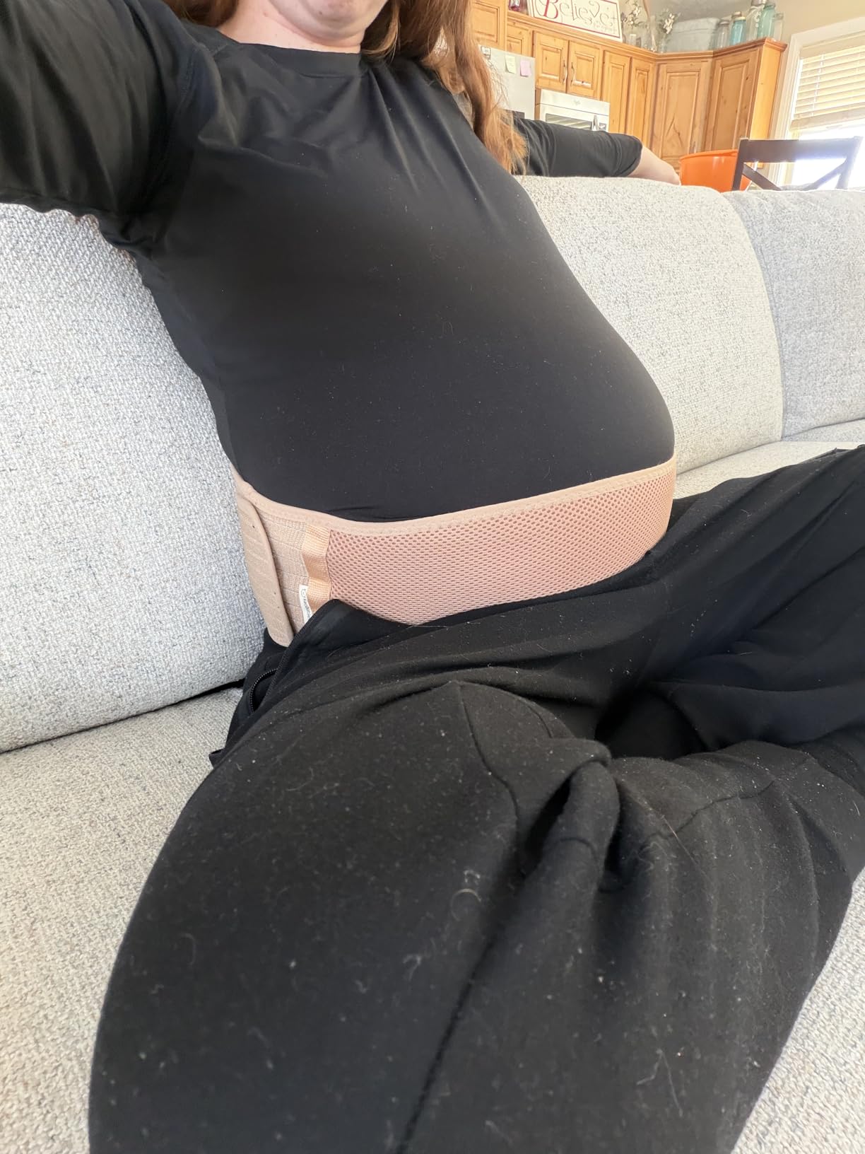 KeaBabies Pregnancy Belly Bands for Pregnant Women,1pk (Classic Ivory, M/L) customer photo 1