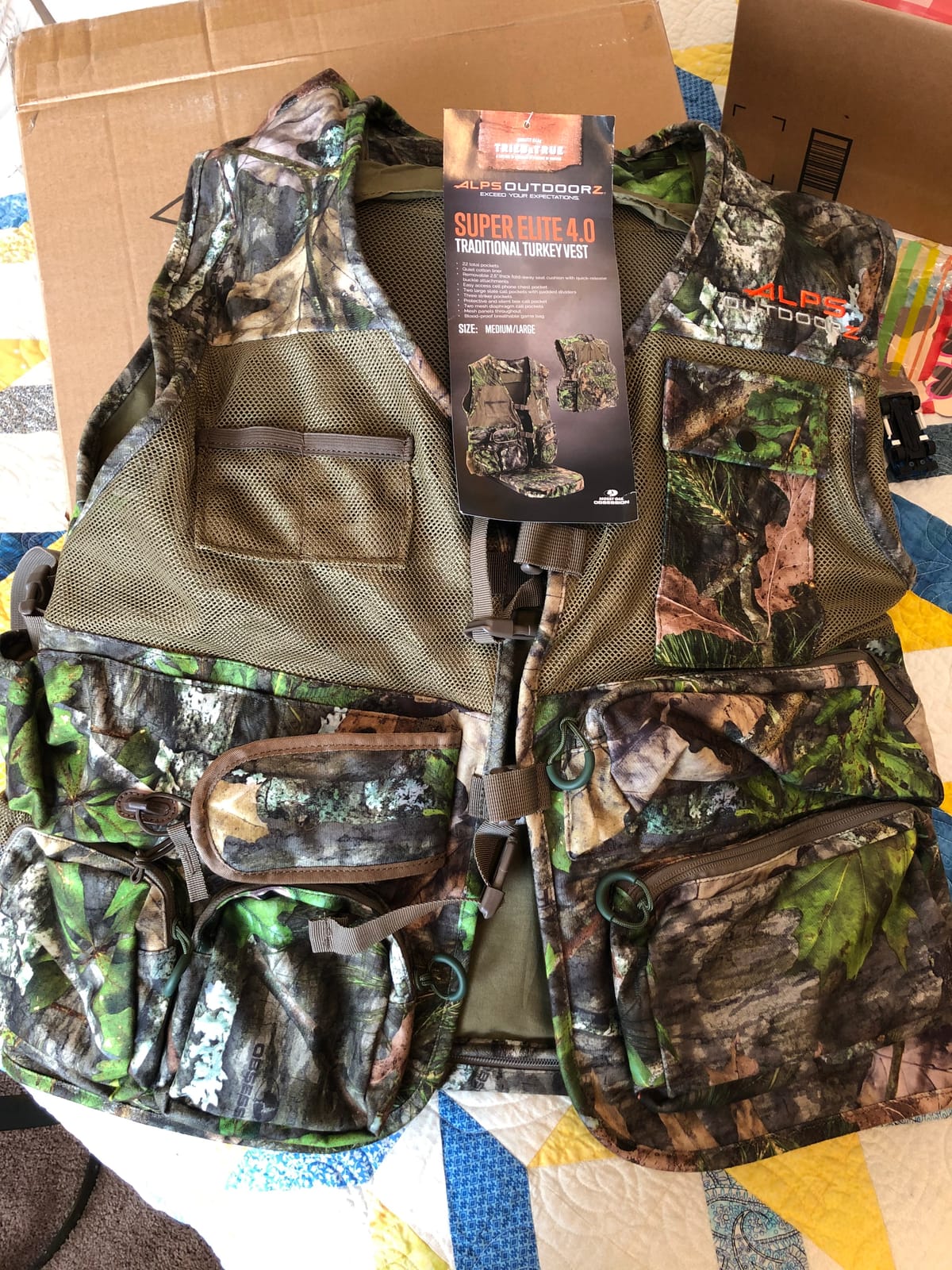 ALPS OutdoorZ Super Elite 4.0 Camo Turkey Vest with Removable Fold Away Seat, Game Bag, and Call and Striker Pockets customer photo 1