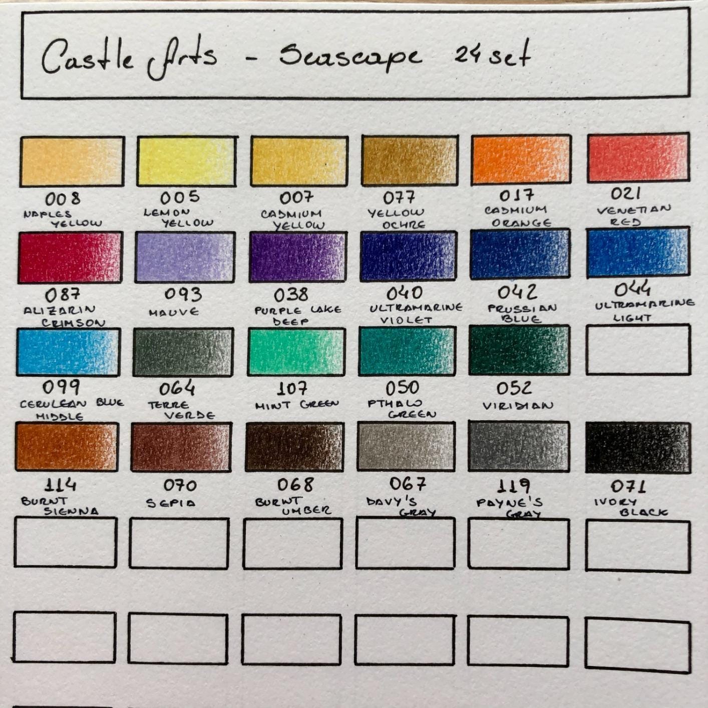 Castle Art Supplies - Urban Sketching 24 Colored Pencil Set in Tin Box, Premium Quality, Smooth Pigmented Cores, Perfect for Cityscape Art customer photo 2