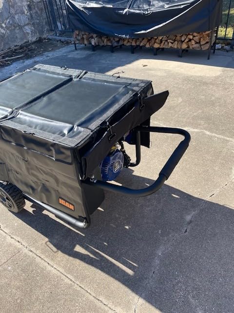 IGAN Generator Covers While Running for most 3500w-12000w Generators - Ultra Heavy Duty Generator Covers for Outside - Portable Waterproof Generator Cover, Generator Enclosure Outdoor, Black customer photo 2
