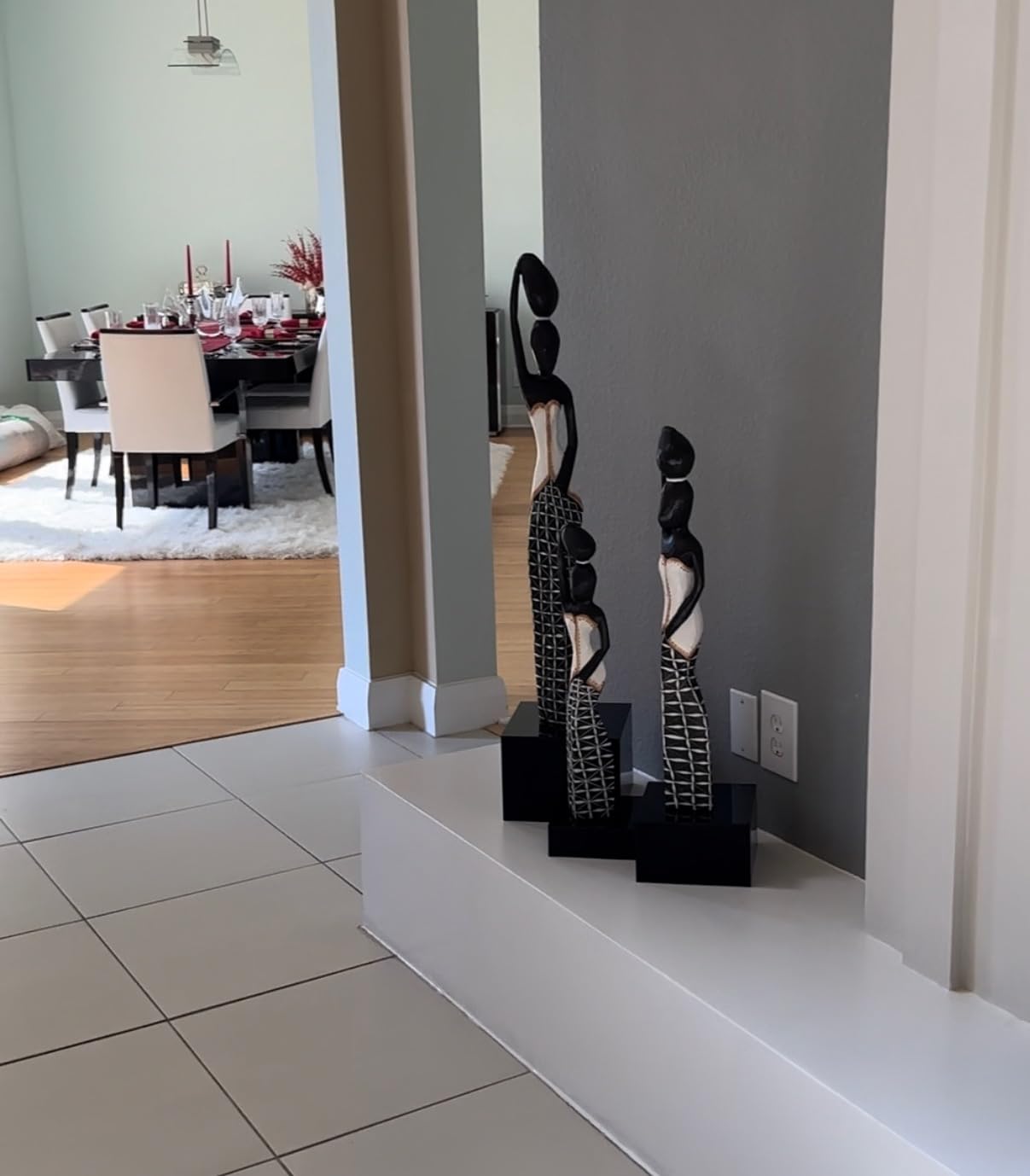 Red Co. Set of 3 Glossy Black Acrylic Cube Display Nesting Risers with Hollow Bottoms customer photo 1