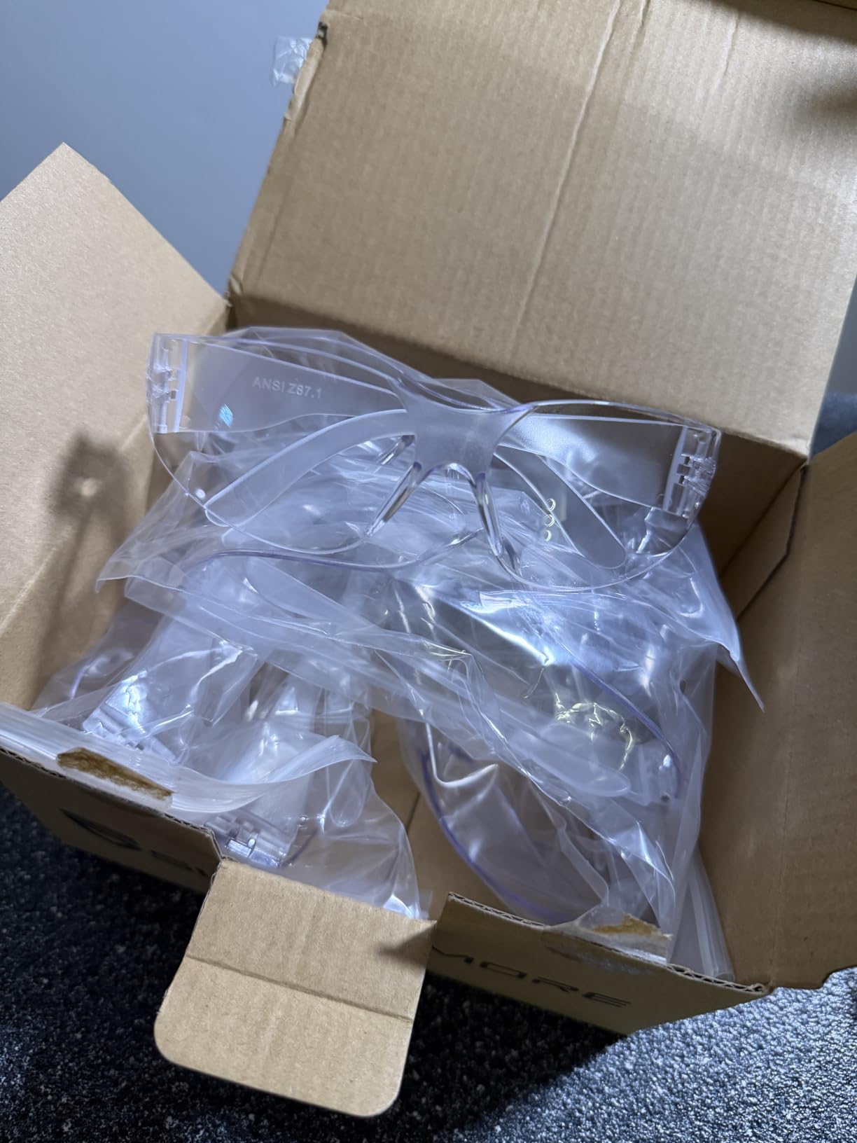 Super More 12 Pack ANSI Z87.1 Safety Glasses UV400 for Work,Sports,Daily customer photo 2