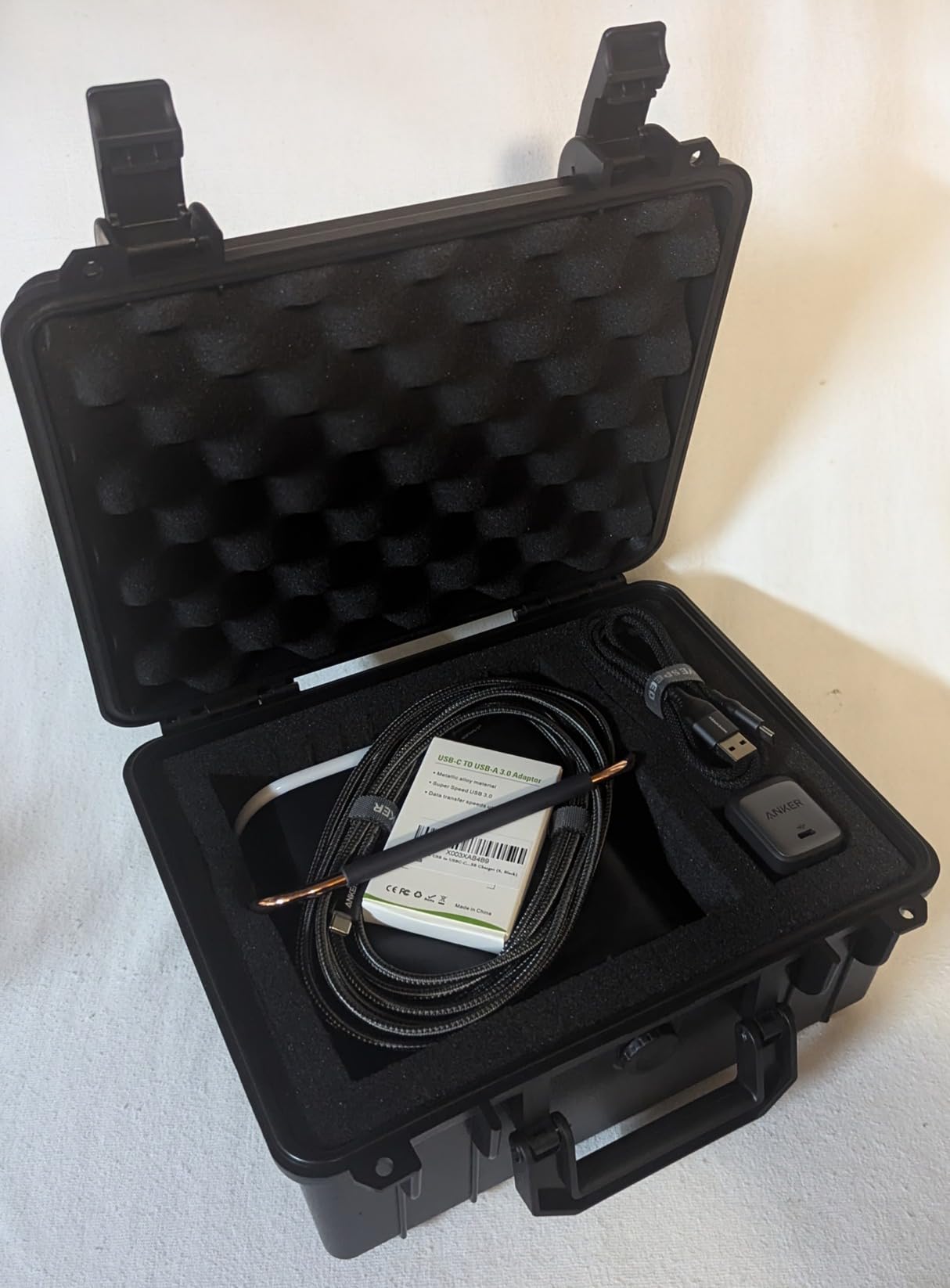 HUL 11in x 8in x 5in Waterproof Hard Case with Customizable Pluck Foam Interior for Test Instruments Compact Cameras and Tools customer photo 2