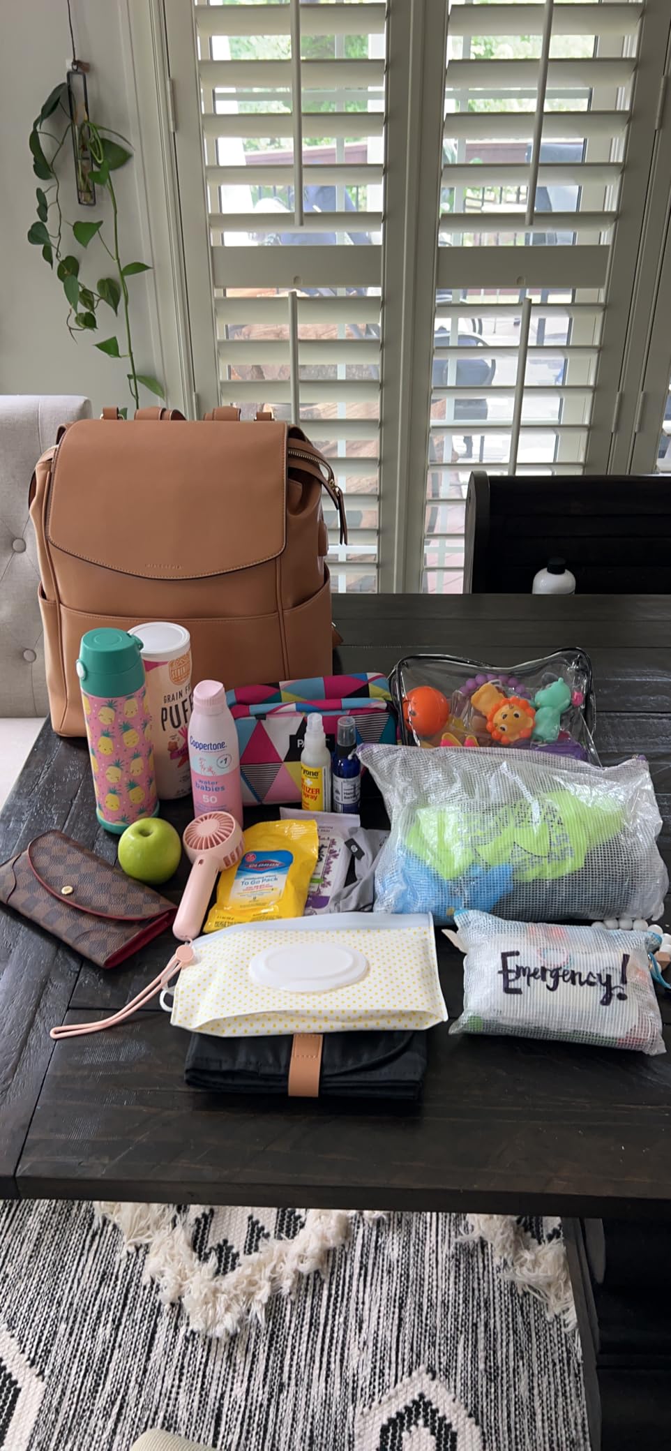 MIA + SOPHIA Leather Diaper Bag Backpack with USB Charging port, Changing Pad, Stroller Straps (Black Mia) customer photo 2
