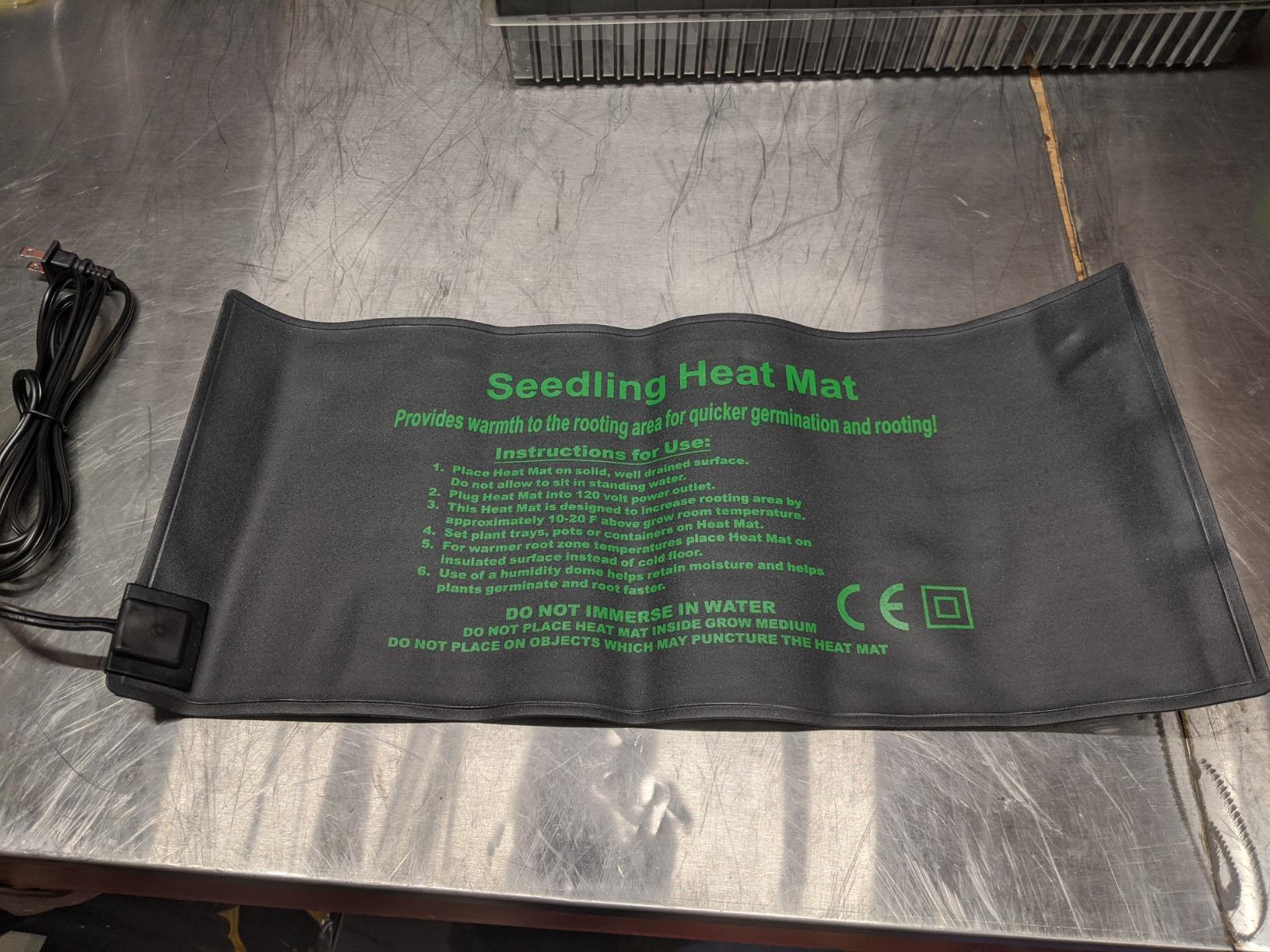 Seedling Heat Mat with Thermostat 40-108 Degrees Fahrenheit Warming Pad, Warm Hydroponic Heating Pad with Controller for Germination, 10