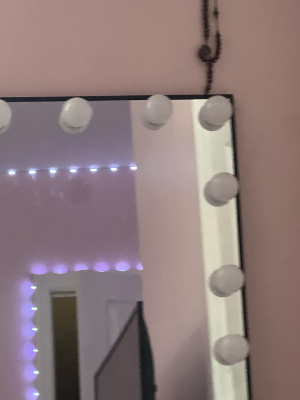 Consciot LED Vanity Lights for Mirror, Hollywood Style 10 Dimmable Bulbs | Adjustable Color & Brightness, USB Cable, Mirror Lights Stick on for Makeup Table Dressing Room Mirror customer photo 2