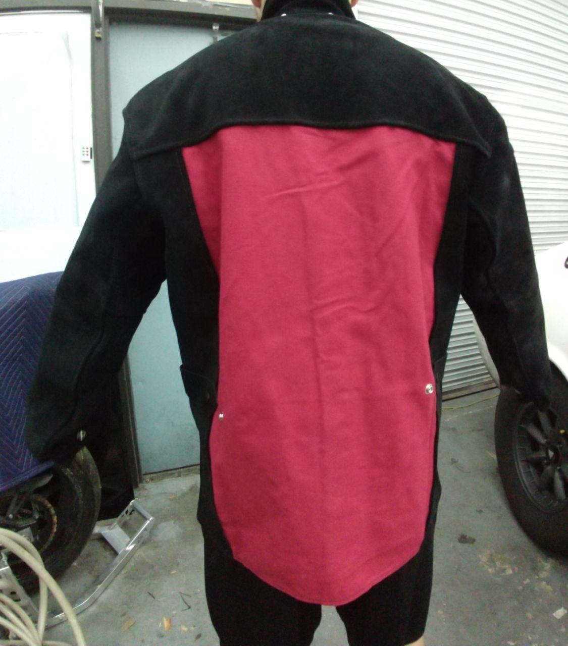 Leather Welding Jacket - Heat & Flame-Resistant Heavy Duty Split Cowhide Leather FR Work Safety Jacket customer photo 2